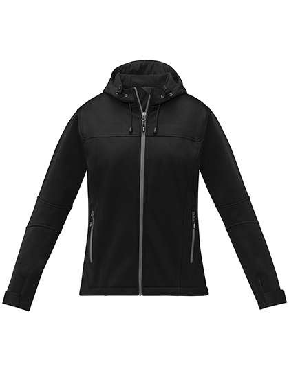 Elevate Life Softshelljacke mit 2-Wege-Reißverschluss für Damen, Black XS, EL38328
