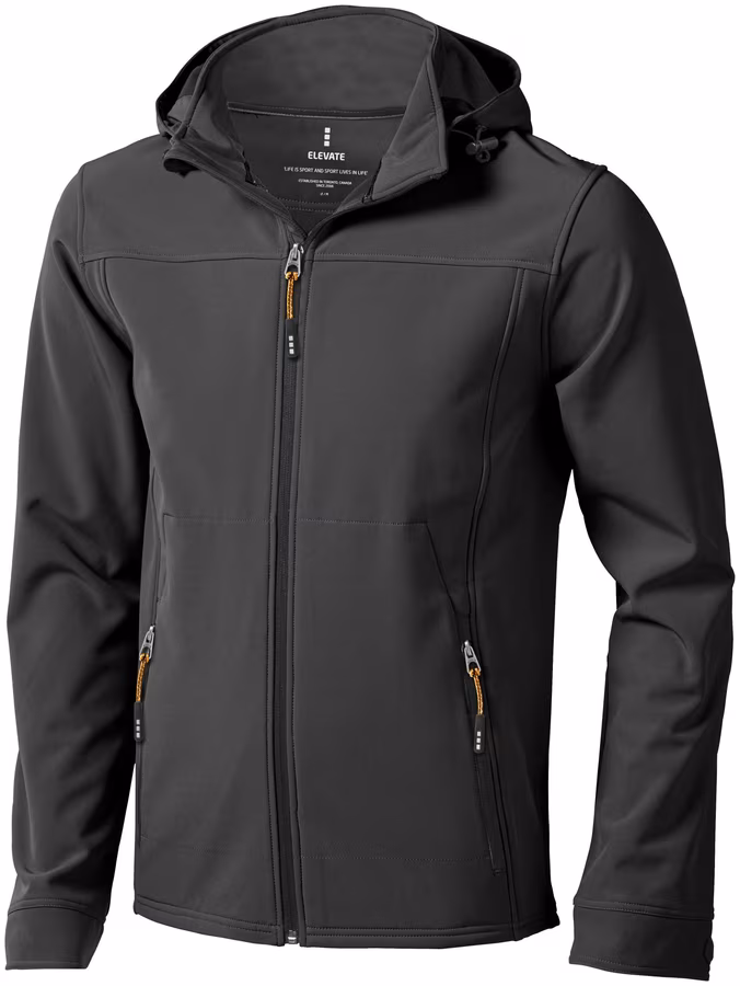 Elevate Life Giacca Softshell Langley con Cappuccio da Uomo, Navy L, EL39311