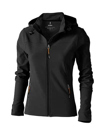 Elevate Life Softshell-Jacke Langley mit Kapuze für Damen, Black XS, EL39312