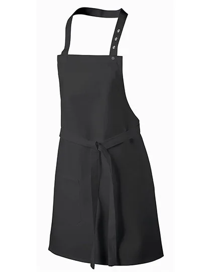 Exner Kids' Bib Apron with Adjustable Neck Strap, Black 60 x 40 cm, EX122