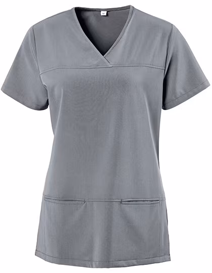 Exner Slip-On Tunic X-Top with V-Neck for Women, Graphite 5XL, EX280