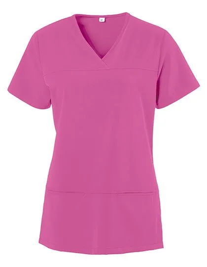 Exner Schlupfkasack X-Top mit V-Ausschnitt für Damen, Hot Pink L, EX280