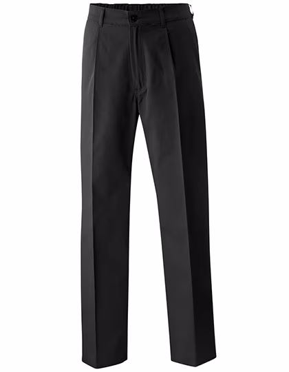Exner Pantaloni da Cuoco con Pinces e Tasche, White 58, EX300