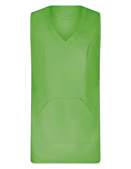 Exner Überwurfschürze Soft-Touch V-Ausschnitt, Lemon Green I (36-42), EX347