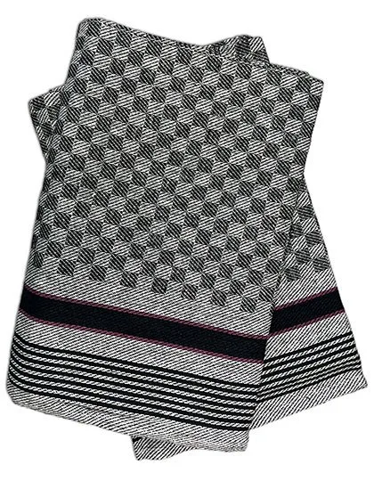 Exner Grubentuch 10er Pack Baumwolle, Black-Grey Checked 45 x 90 cm, EX553