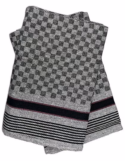 Exner Strofinacci Pacco da 10 in Cotone, Black-Grey Checked 45 x 90 cm, EX553