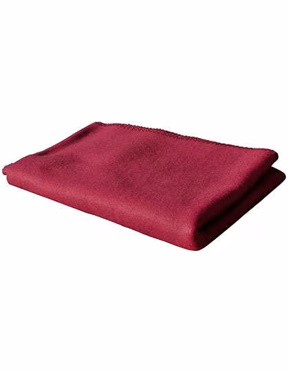 Exner Couverture Polaire avec Bordure Décorative, Bordeaux 130 x 160 cm, EX855