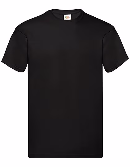 Fruit of the Loom Original T-Shirt mit Rundhalsausschnitt, Black XXL, F110