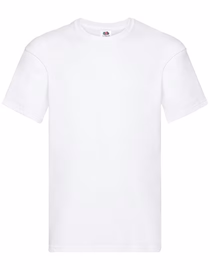 Fruit of the Loom Original T-Shirt mit Rundhalsausschnitt, White 5XL, F110