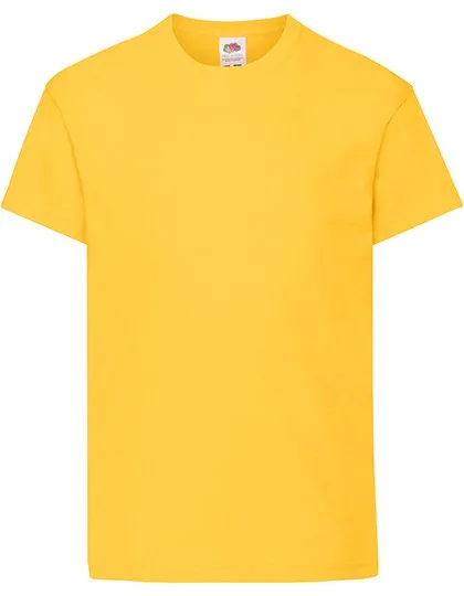 Fruit of the Loom T-Shirt 100% Baumwolle, Rundhals für Kinder, Sunflower 140, F110K