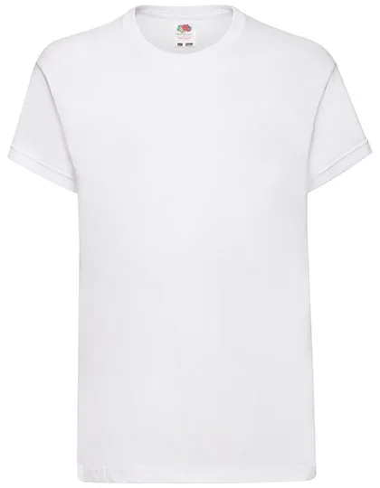 Fruit of the Loom T-Shirt 100% Baumwolle, Rundhals für Kinder, White 116, F110K