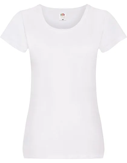 Fruit of the Loom T-Shirt mit Slim Passform für Damen, White XS, F111