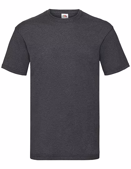 Fruit of the Loom Valueweight T-Shirt con Girocollo, Dark Grey Heather XXL, F140