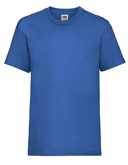 Fruit of the Loom Kids' Valueweight T-Shirt aus Baumwolle, Royal Blue 116, F140K