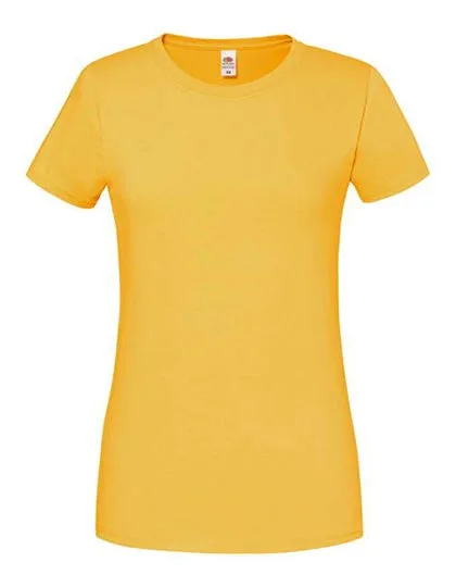 Fruit of the Loom Slim-Fit Rundhals T-Shirt 195 g/m² für Damen, Sunflower XXL, F186