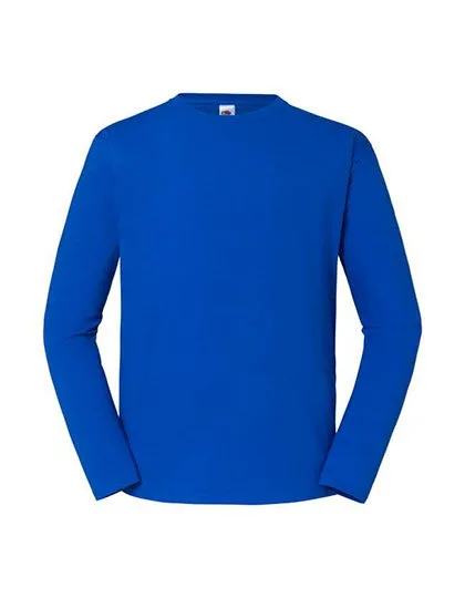 Fruit of the Loom Ikonisches Langarm-T-Shirt 195 Baumwolle, Royal Blue 3XL, F195