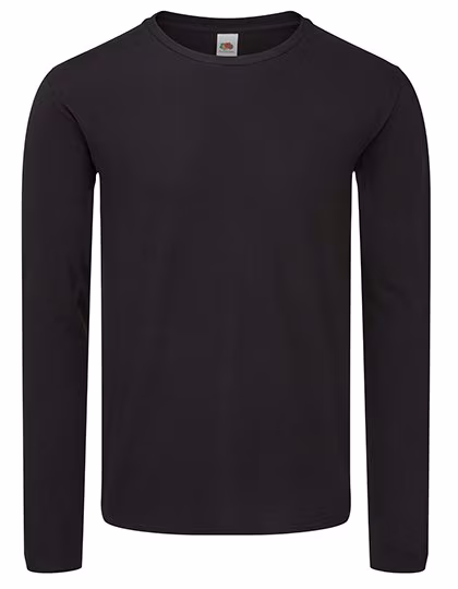 Fruit of the Loom Long-Sleeve Shirt Iconic 150 made of Cotton, White S, F244