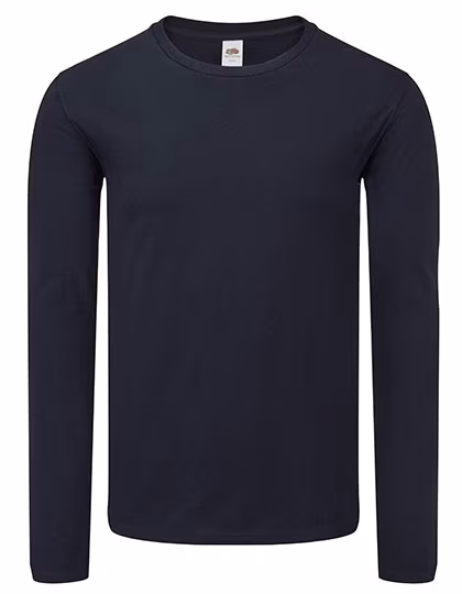 Fruit of the Loom Langarmshirt Iconic 150 aus Baumwolle, Deep Navy S, F244