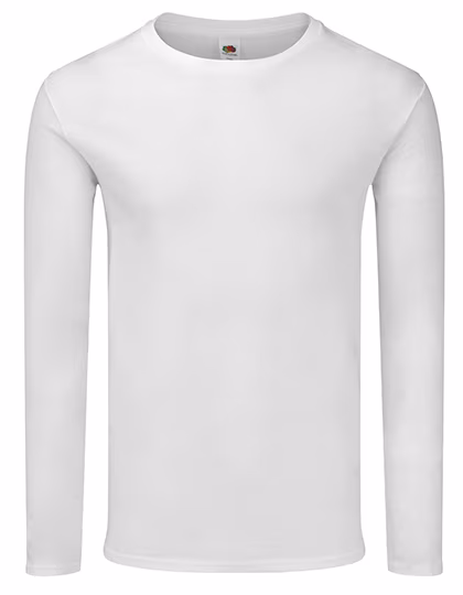 Fruit of the Loom Langarmshirt Iconic 150 aus Baumwolle, White S, F244