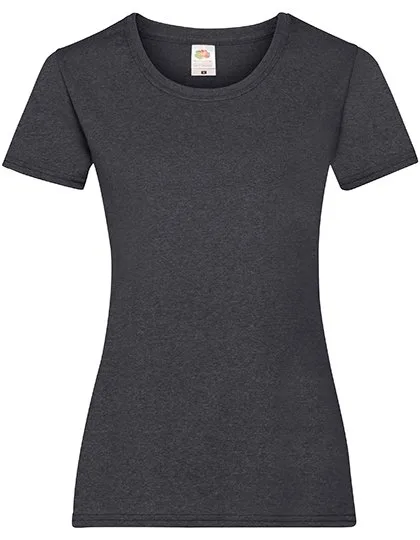 Fruit of the Loom T-Shirt mit Slim-Fit-Schnitt für Damen, Dark Grey Heather XXL, F288N