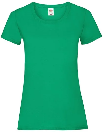 Fruit of the Loom T-Shirt mit Slim-Fit-Schnitt für Damen, Kelly Green M, F288N