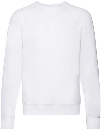 Fruit of the Loom Leichtes Raglan-Sweatshirt Indian Summer 2023, White S, F310