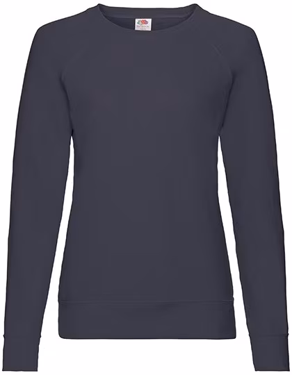 Fruit of the Loom Lightweight Raglan Sweatshirt 240 g/m² für Damen, Deep Navy L, F315