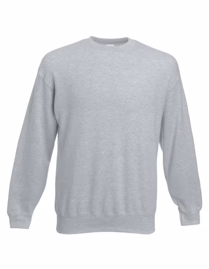 Fruit of the Loom Classic Set-in Sweatshirt Baumwoll-Polyester-Mix, Heather Grey 3XL, F324
