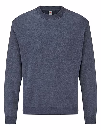 Fruit of the Loom Classic Set-in Sweatshirt Cotton-Polyester Blend, Heather Navy XL, F324