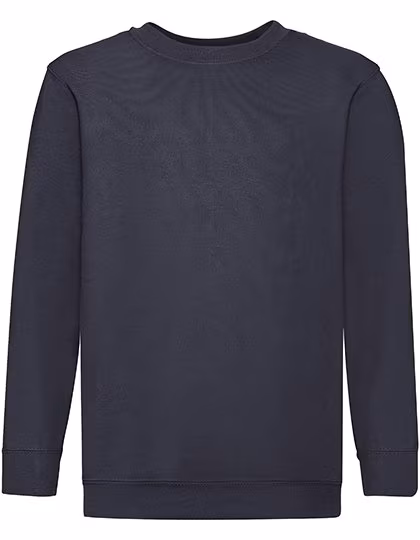 Fruit of the Loom Classic Set-In Sweatshirt 280 g/m² für Kinder, Deep Navy 128, F324NK