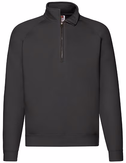 Fruit of the Loom Premium Raglan Felpa con Zip, Red M, F382