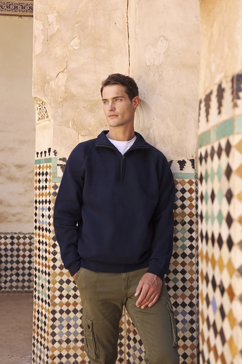 Iconic Premium Zip Neck Sweat