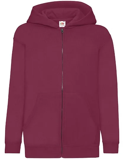 Fruit of the Loom Kapuzenjacke für Kinder, Baumwoll-Polyester-Mix, Burgundy 152, F401NK