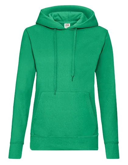 Fruit of the Loom Kapuzensweatshirt Slim Fit Baumwollmix für Damen, Kelly Green XXL, F409