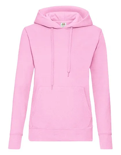 Fruit of the Loom Kapuzensweatshirt Slim Fit Baumwollmix für Damen, Light Pink S, F409