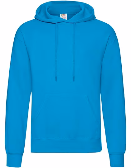 Fruit of the Loom Classic Felpa con cappuccio con Tasca a Marsupio, Azure Blue S, F421