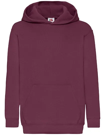 Fruit of the Loom Classic Kapuzen-Sweat mit Kängurutasche für Kinder, Burgundy 164, F421NK