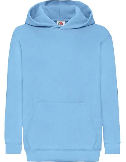 Fruit of the Loom Kids´ Classic Hooded Sweat Sky Blue 140 (F421NK), F421NK