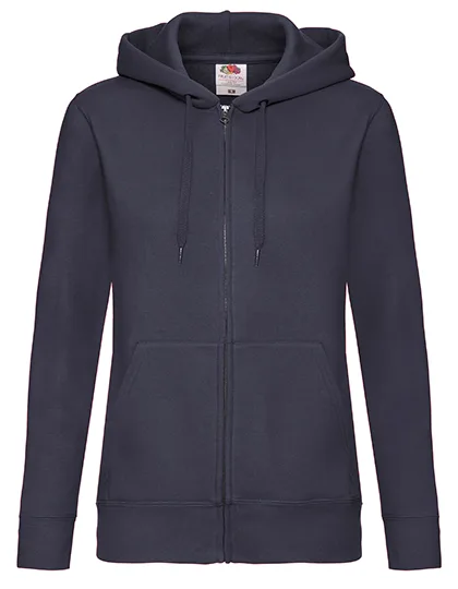 Fruit of the Loom Hooded Sweat Jacket made of Cotton for Women, Deep Navy XS, F440N