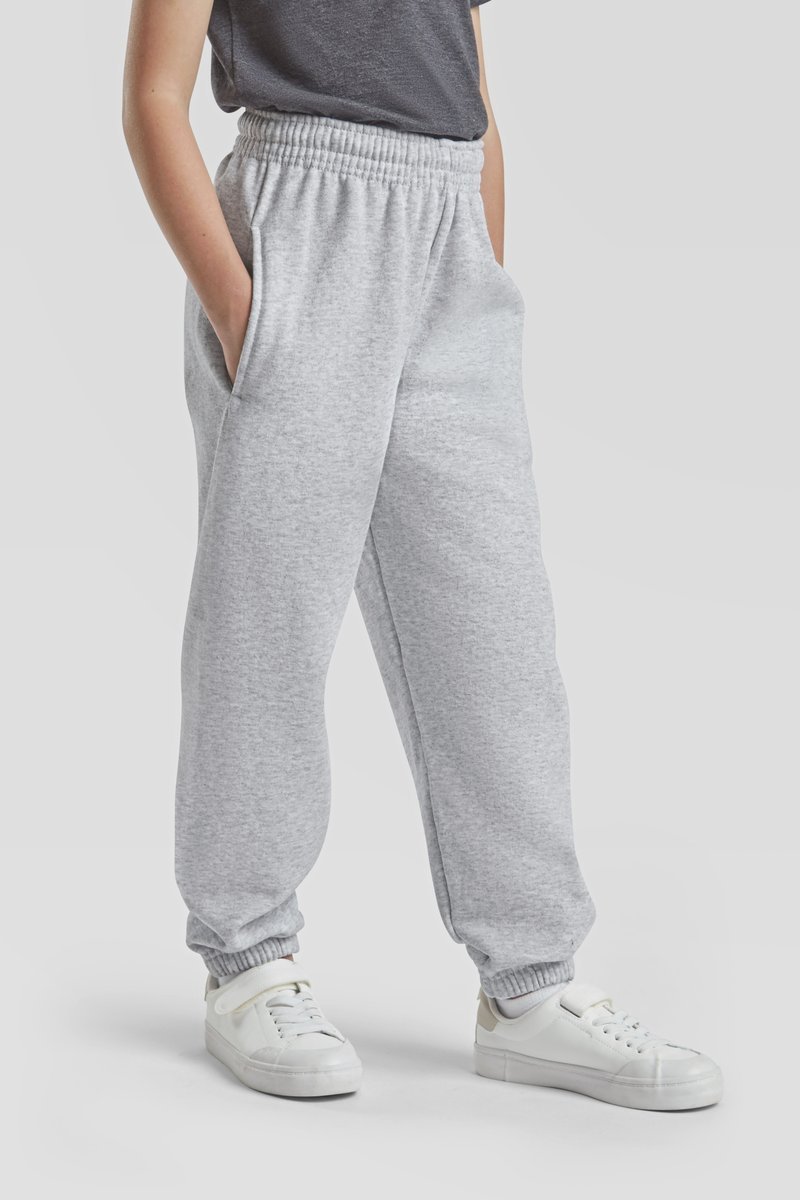 Fruit of the Loom Jogginghose mit elastischen Bündchen für Kinder, Black 116, F480NK