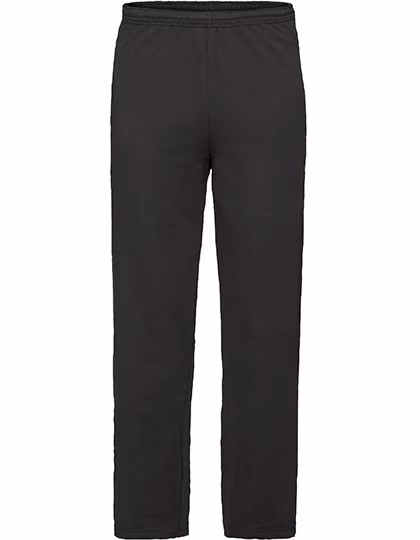 Fruit of the Loom Pantalon de Jogging Léger avec Ourlet Ouvert, Black S, F490