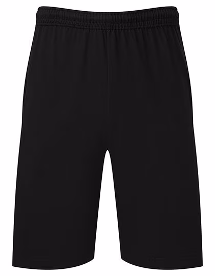 Fruit of the Loom Short Jersey en Coton avec Ceinture à Cordon, Black S, F496
