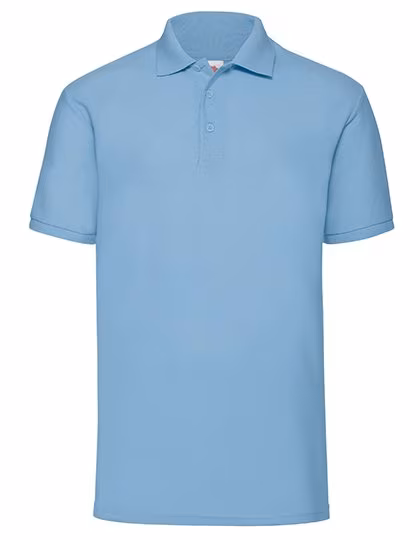 Fruit of the Loom 65/35 Piqué Polo with Ribbed Collar, Sky Blue XXL, F502
