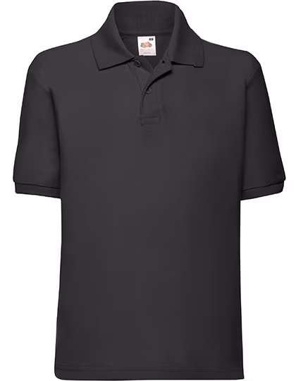 Fruit of the Loom Polo 65/35 Baumwolle-Polyester für Kinder, Red 164, F502K