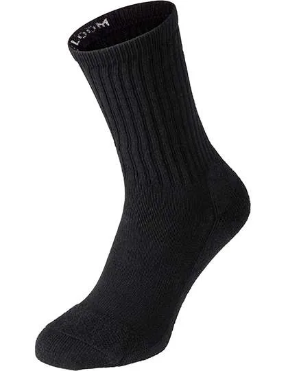 Fruit of the Loom Gepolsterte Baumwollsocken im 3er-Pack, Black 39/42, F996