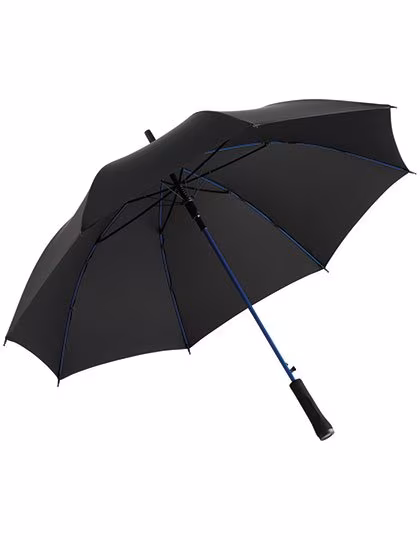FARE AC Ombrello Lungo Colorline con Funzione Automatica, Black/Euro Blue Ø 105 cm, FA1084