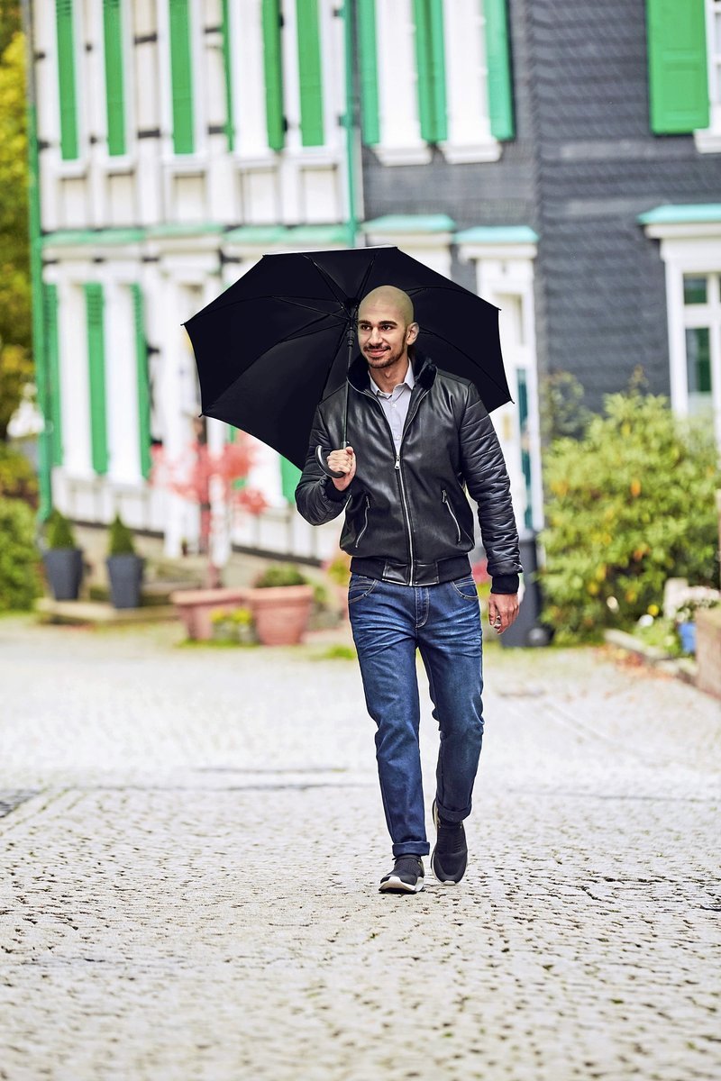 FARE AC-Stockschirm mit Automatik und Windproof, Black Ø 100 cm, FA1104