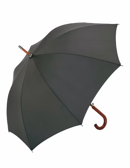 FARE AC Wooden Stick Umbrella with Auto-Open, Anthracite Ø 105 cm, FA3310