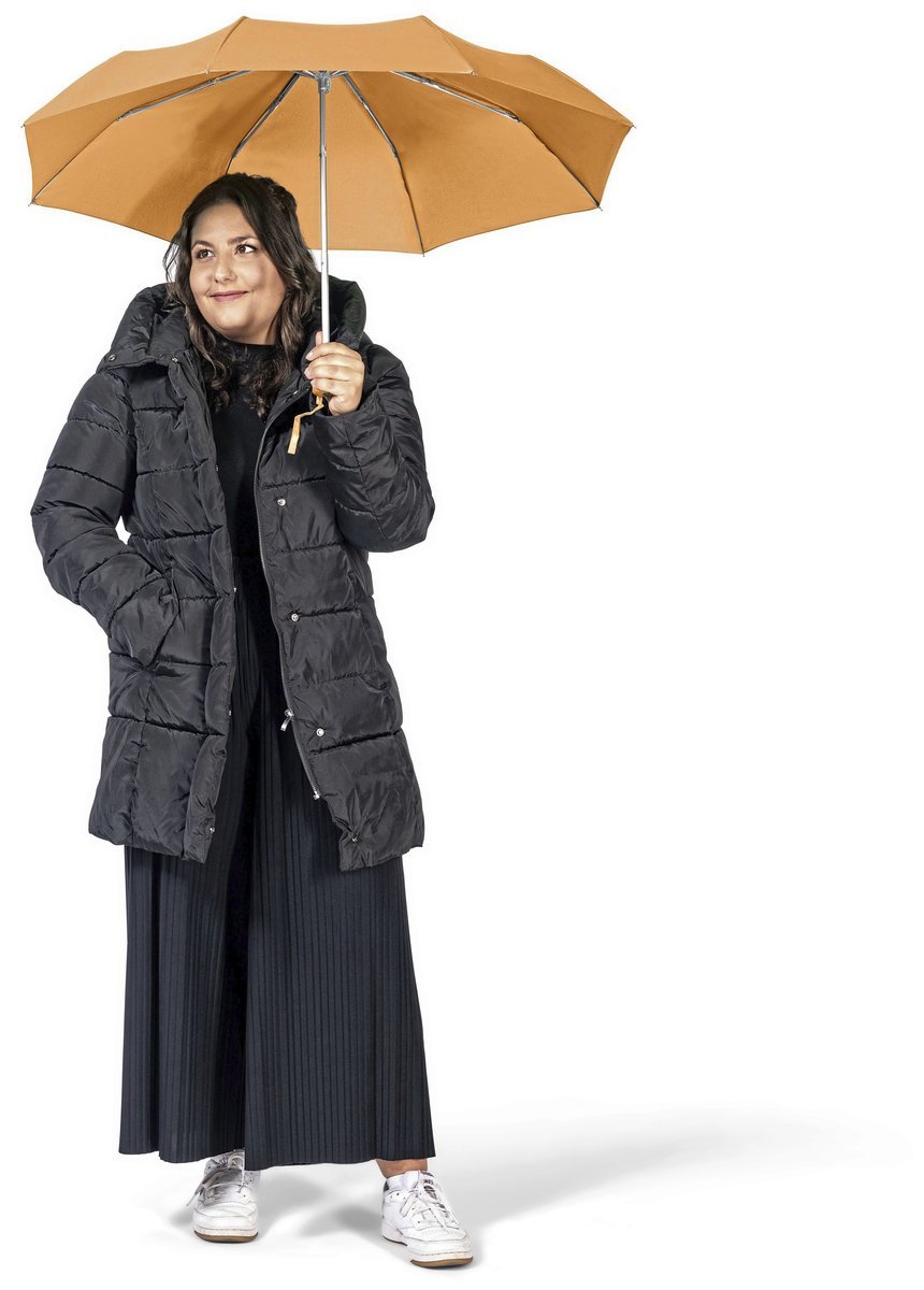 FARE Alu-Mini-Taschenschirm mit Windproof-Funktion, Black Ø 90 cm, FA5008