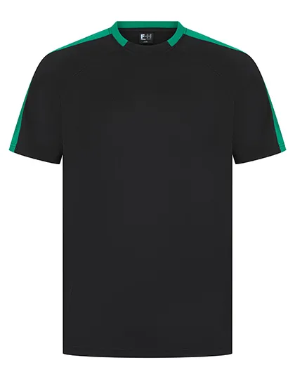 Sportliches Kurzarm-T-Shirt mit Kontrastärmeln